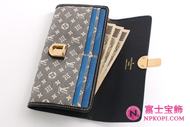 (LOUIS VUITTON)ルイヴィトン スーパーコピー財布 モノグラム イディール ポルトフォイユサラ 長財布 M63007